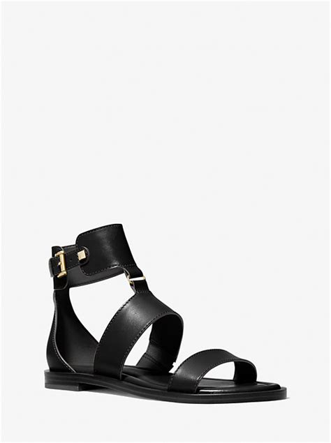 amos leather sandal michael kors|Amos Leather Gladiator Sandal .